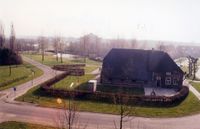 Boerderij De Grote Geer gezien vanaf de vroegere wijkpost van de gemeente Houten in februari 1998. Bron: Regionaal Archief Zuid-Utrecht (RAZU), 353, 46846, 69.