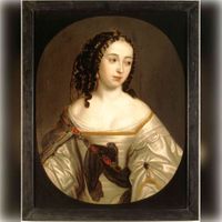 Portret van een vrouw, mogelijk Anna Isabella van Beyeren van Schagen (1636-1716). Echtgenote van Maurits Lodewijk van Nassau-Beverweerd in 1655. Bron: Rijksdienst voor het Cultureel Erfgoed (RCE), objectnummer: C282.