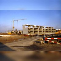 Woningen in aanbouw aan De Akker in de buurt De Akkers in de winter van 1991 - 1992. Bron: Regionaal Archief Zuid-Utrecht (RAZU), 353, 48380, 51.