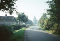 Gezicht op de Mereveldseweg te Utrecht met links het huis De Uithof aan de Mereveldseweg 1 op woensdag 22 september 1971. Bron: Het Utrechts Archief, catalogusnummer: 20863.