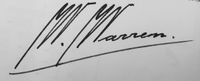 Ondertekening van notaris Wilhelmus Augustus Theodorus Warren onder de verkoopakte in het Hypotheek 4 boek op dinsdag 5 juni 1951. Bron: Het Utrechts Archief, 1294, 9457, (1057), 1057/109, 134.