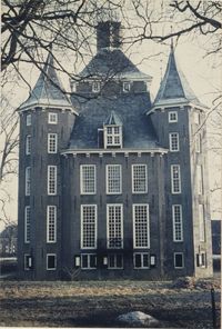 Kasteel Heemstede. De achtergevel, Heemsteedseweg 26, O.J. Wttewaall, 1980, Regionaal Archief Zuid-Utrecht, identificatienummer: doos09 (041572).