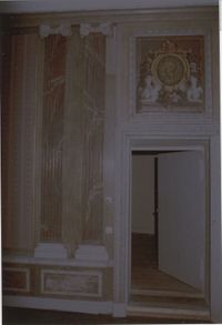 Kasteel Heemstede. Gedeelte van een wand in de grote zaal op de bel-etage, Heemsteedseweg 26, O.J. Wttewaall, 1980, Regionaal Archief Zuid-Utrecht, identificatienummer: doos09 (041604).