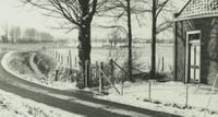 De Tiellandtweg (Vikingenpoort) gezien richting boerrderij De Steenen Poort in 1971. Bron: Regionaal Archief Zuid-Utrecht (RAZU), 353, 41111, 59.