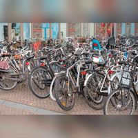 Geparkeerd fietsen aan de Piazza. Foto: Peter van Wieringen, Natuurenfoto.nl.