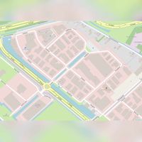 Straatplattegrond van bedrijventerrein De Boten in 2021. Bron: Openstreetmap.org (NL).
