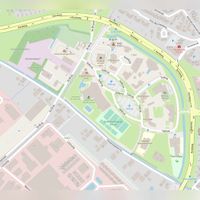 Straatplattegrond van voorzieningengebied De Bruggen - de Weteringhoek in 2021. Bron: Openstreetmap.org (NL).