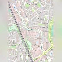 Straatplattegrond van bedrijventerrein De Molen in 2021. Bron: Openstreetmap.org (NL).