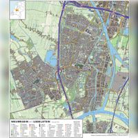 Plattegrond van de gemeente Nieuwegein met links IJsselstein anno 2021. Bron: Wikipedia.