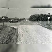De kruising van de Binnenweg en de Odijkseweg in 1982 naar een foto van Jos Schalkwijk. Bron: Regionaal Archief Zuid-Utrecht (RAZU), 353.