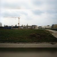 De bouw van het bedrijfsgebouw aan De Molen 94 in 1991 zicht richting Het Rond. Bron: Regionaal Archief Zuid-Utrecht (RAZU), 353.