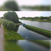Gezicht op de Kanaaldijk Oost vanaf de Goyerbrug met rechts het Amsterdam-Rijnkanaal. Bron: Regionaal Archief Zuid-Utrecht (RAZU), 353.