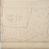 Kadastrale minuutplan uit het jaar 1832 van een gedeelte van de voormalige gemeente Tolsteeg-Klein Kovelswade rondom de forten op de Houtense Vlakte fort Lunet III en IV. Bron: RCE, Amersfoort.