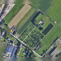 Luchtfoto met rechtsboven boerderij De Kroon aan de Waalseweg 82a. Bron: Google Earth.