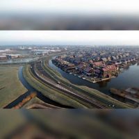 Luchtfoto op de wijk Houten Zuidwest met de buurten De Polders en De Waters. Foto: Bert Goes.