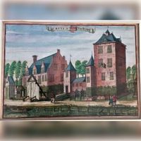 Prent van kasteeltoren Vuylcop eind 17e eeuw. Bron: Oud Houten FB.