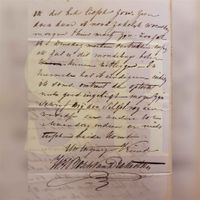 Persoonlijke brief van Hendrik Bosch aan zijn achterneef en vriend bestemd in Roermond baron Michiels van Kessenich. Geschreven op zondag 7 juni 1868 (2). Bron: Historisch Centrum Limburg.