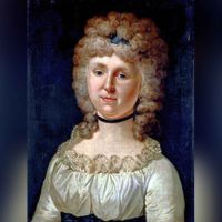 Portret van Catharina Frederica Cornelia van Hangest d' Yvoy (1760-1820), echtgenote van Johan Frederic Hoffmann (1759-1825). Bron: Nederlands Instituut voor Kunstgeschiedenis, Den Haag.