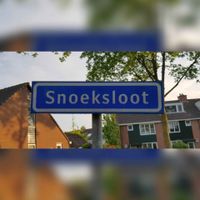 Straatnaambord Snoeksloot in mei 2020. Foto: Sander van Scherpenzeel.