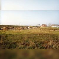 Panorama van twee foto's van de inprikker De Slag met woningen aan de Dukaatslag in december 1991 (1). Bron: Regionaal Archief Zuid-Utrecht, 353, 47084, 69.