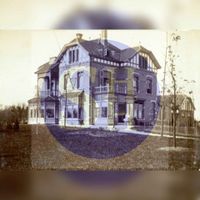 Villa Bel Respiro aan de Herenweg l. 35 en r. 33 in 1903 kort na de oplevering en ingebruikneming door de Houtense notaris Immink. Bron: Huisarchief Wickenburgh, Wttewaall (c).