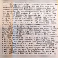 Op vrijdag 29 april 1983 ten overstaan van notaris Hendrik Gerrit van Otterloo werd het bakhuis van boerderij Den Oord (Utrechtseweg nr. 9), heden Tarwe-oord 2, 2a en 4. Door Gijsbert van der Louw verkocht het bakhuis voor ƒ. 325.000-, gulden aan de gemeente Houten. Perceel 3794, sectie A. Fragment van beschrijving met eerdere verkrijging. Bron: RAZU, 005.