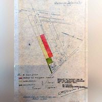 Aankoop door de gemeente Schalkwijk besluit van 22 januari 1951 van diverse percelen aan de Wickenburghselaan voor de ontwikkeling van woningen. Bron: RAZU, 111.