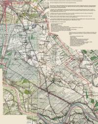 De kaart van de gemeente Houten en zijn vroegere grenzen waarop staat ingetekend wat het onderzoeksgebied is van Stichting Houtense Hodoniemen.